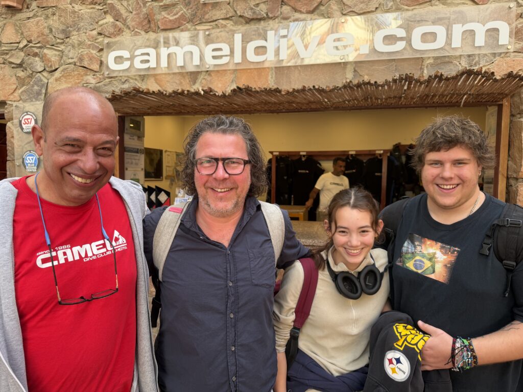 Steve's family with Mohamed