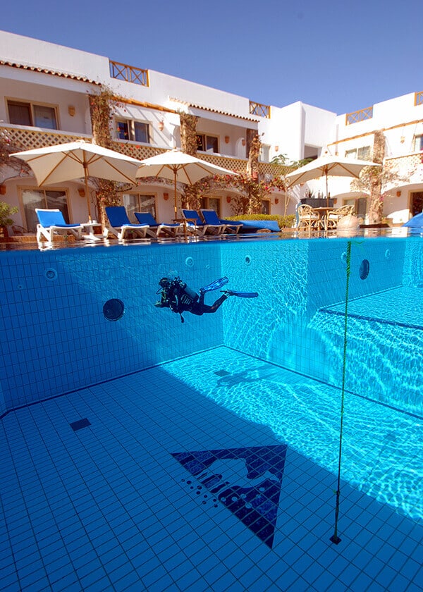diving center in sharm el sheikh Custom diver training pool