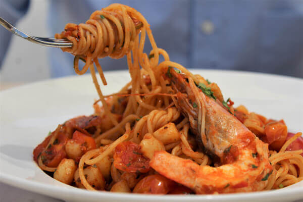 Main Dish Pasta - Pomodoro Restautrant - seafood pasta