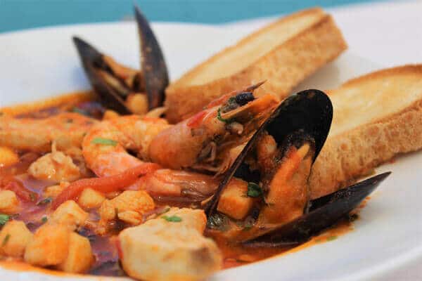 Seafood Soup Main Course - Pomodoro Naama Bay